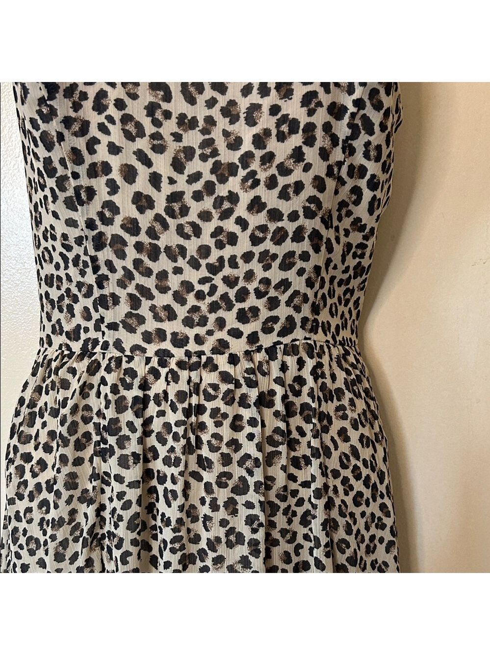 Abercrombie & Fitch Leopard Print Midi Dress size S - Picture 5 of 14
